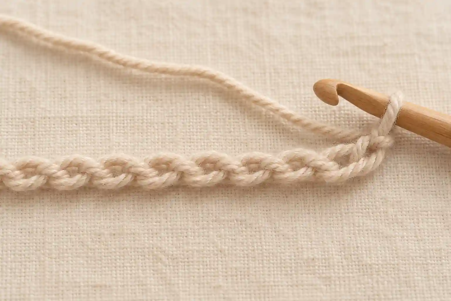 Chain Stitch finished swatch
