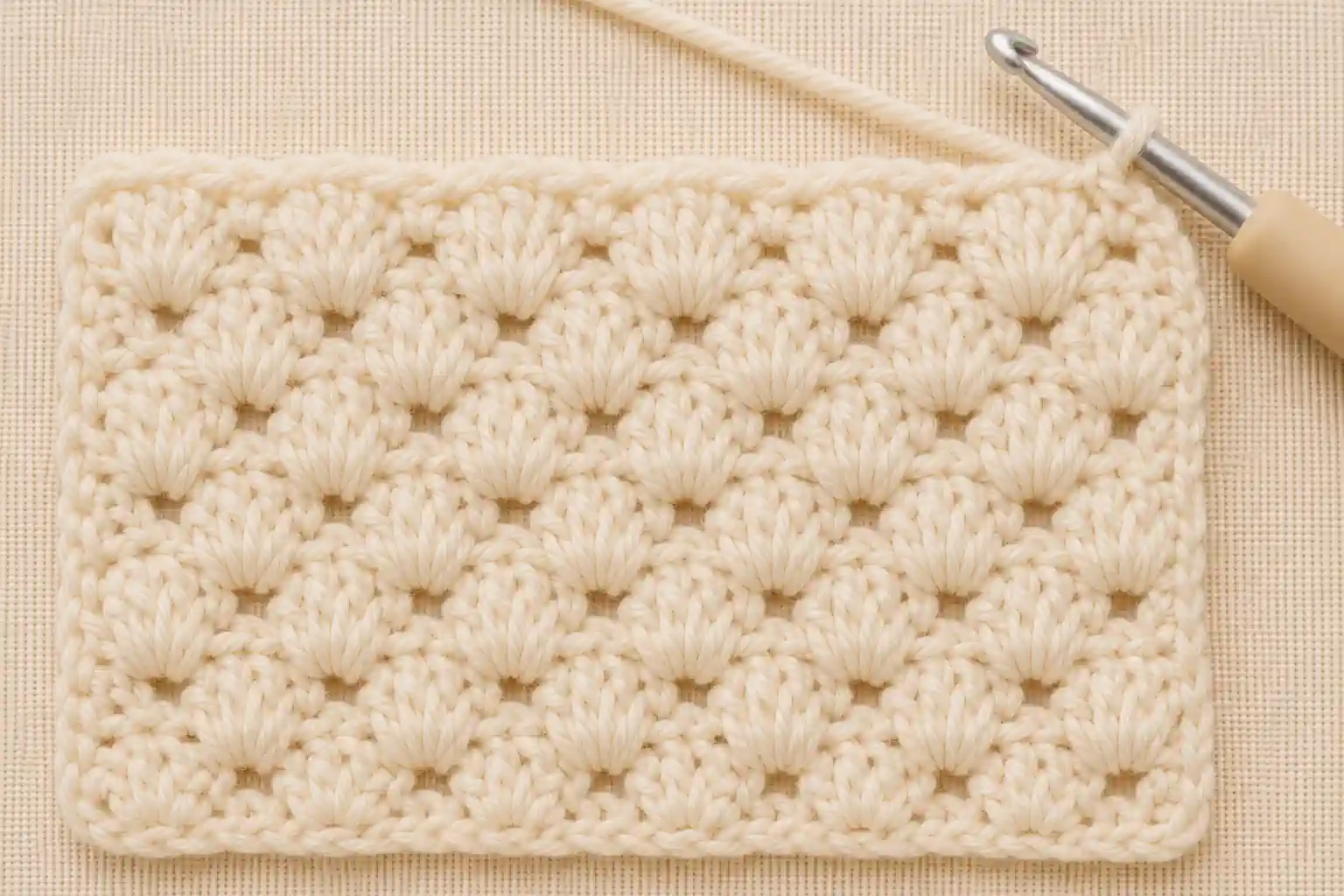 Cluster Stitch finished swatch