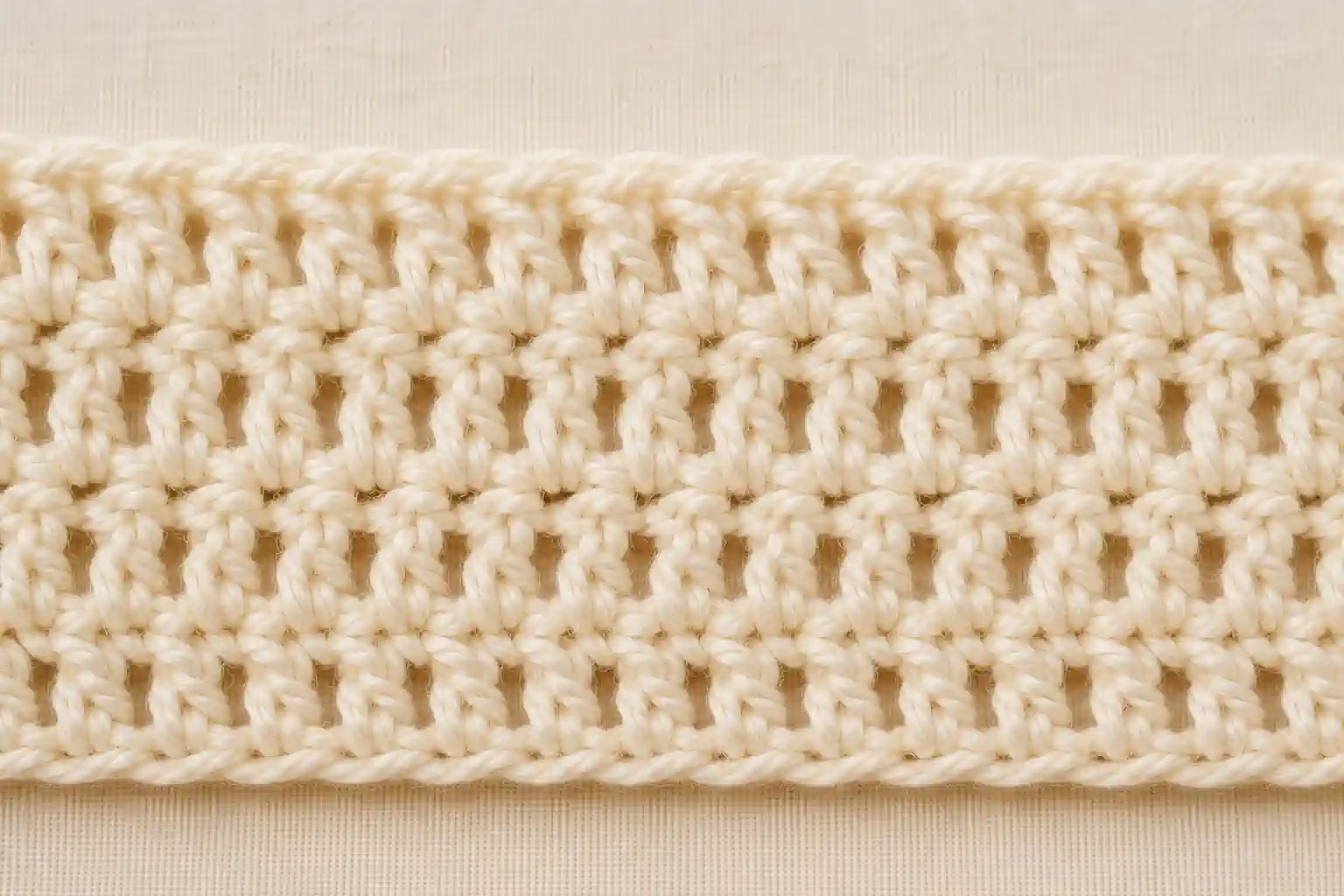 Double Crochet finished swatch