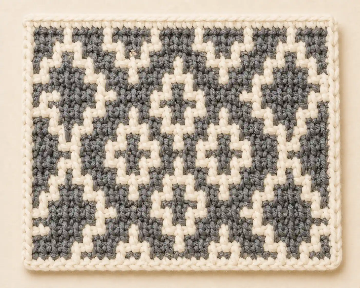 Mosaic Crochet Stitch finished swatch