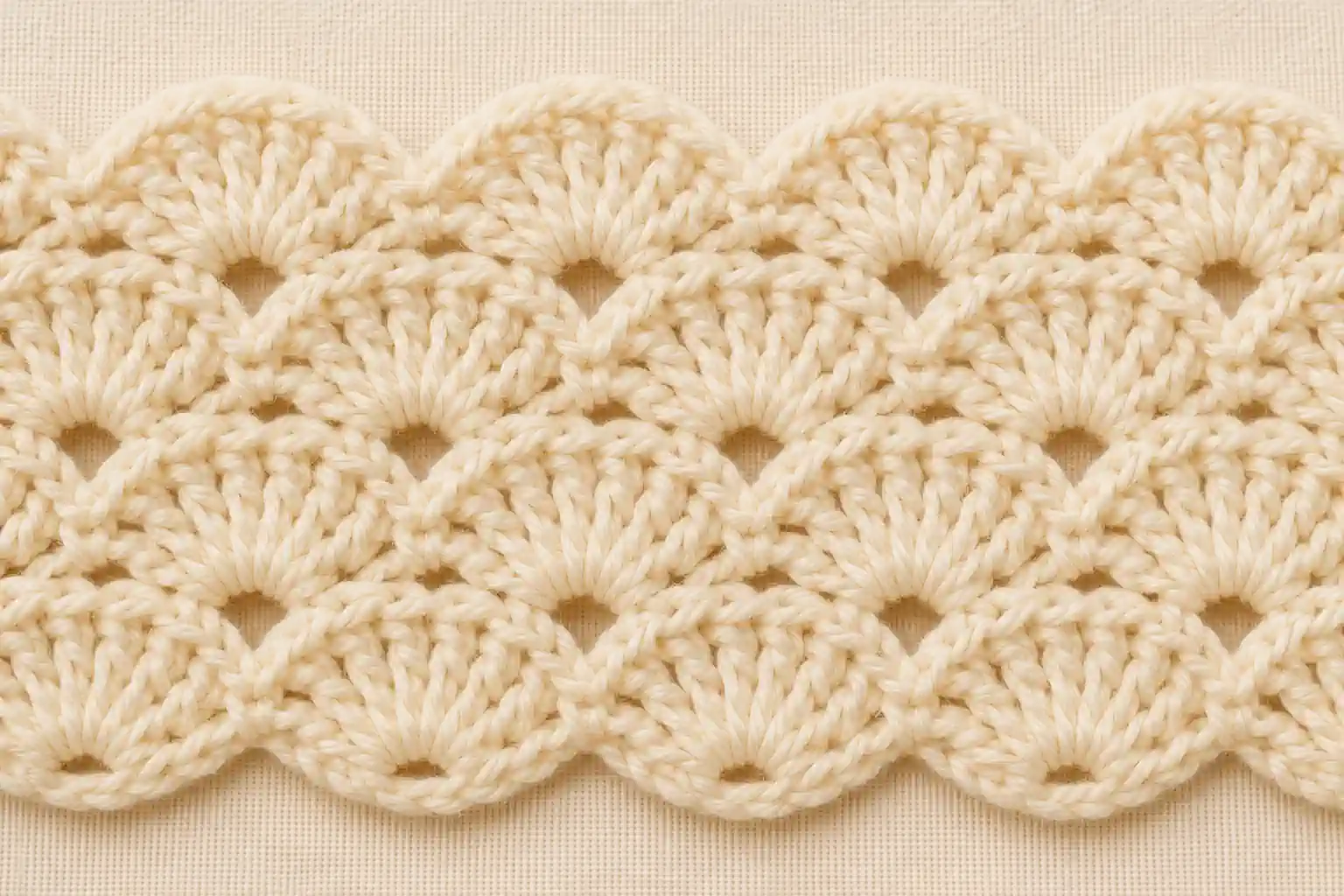 Shell Stitch finished swatch