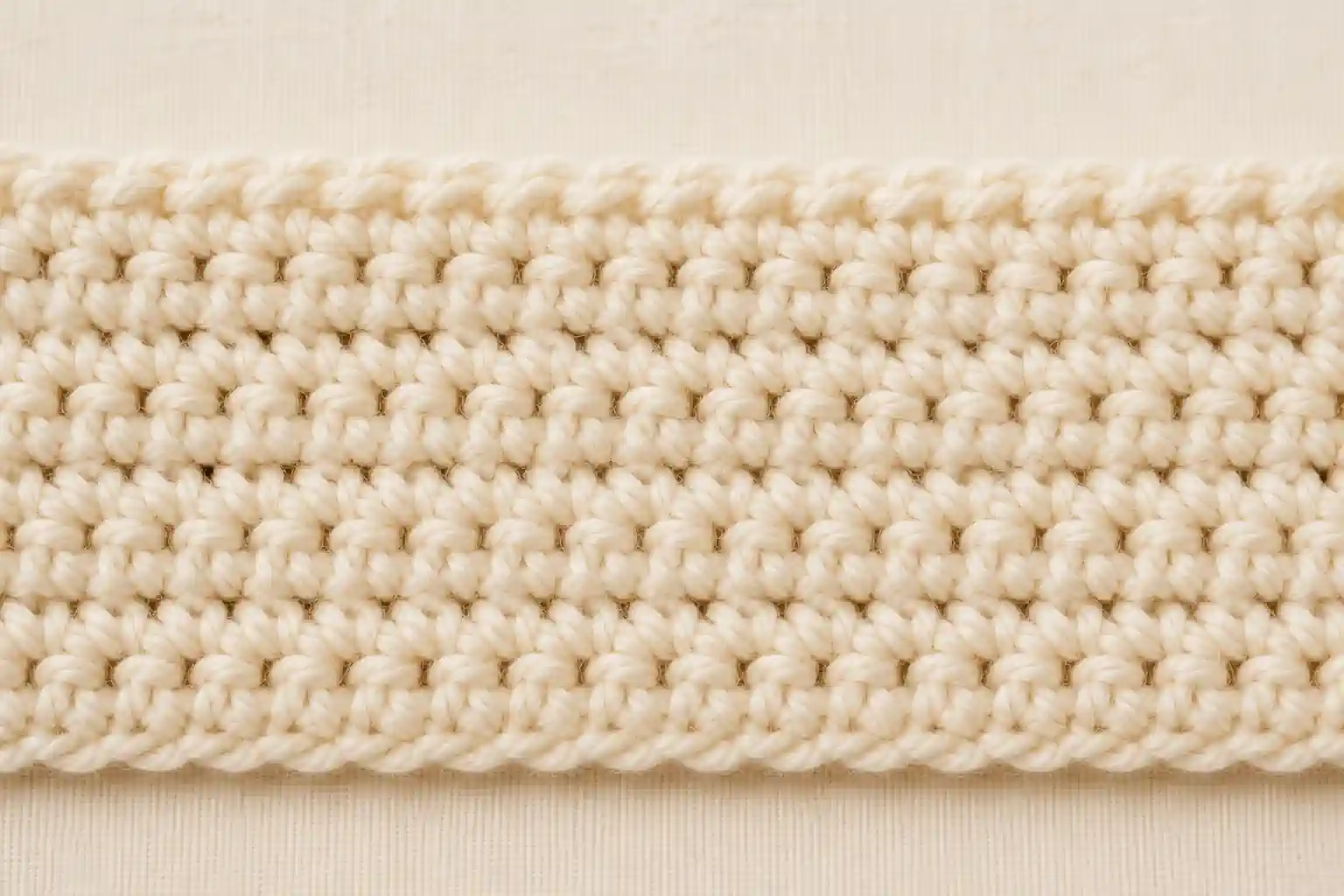 Single Crochet finished swatch