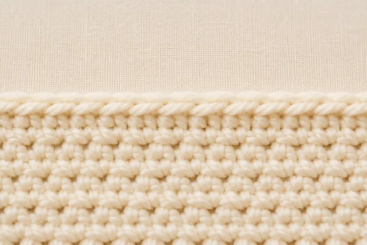 Slip Stitch finished swatch