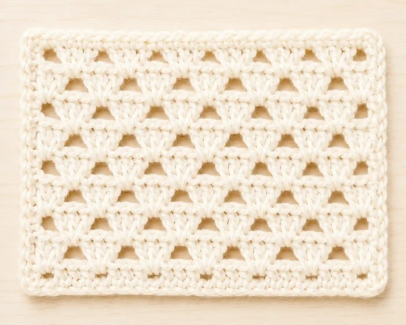 V-Stitch finished swatch