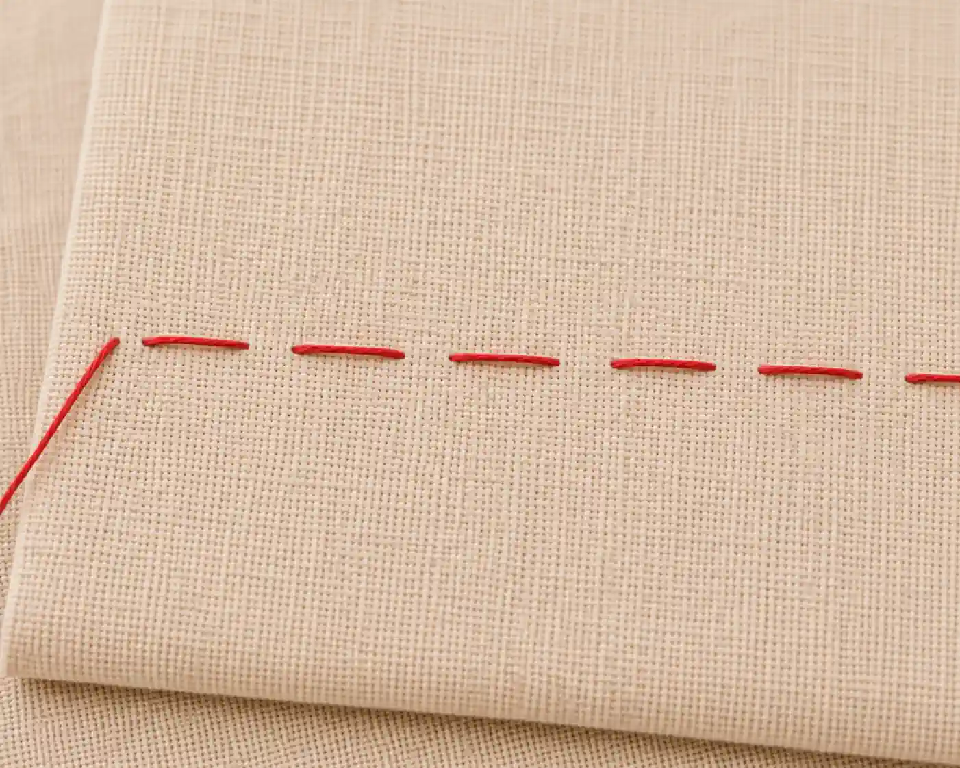 Basting Stitch finished swatch