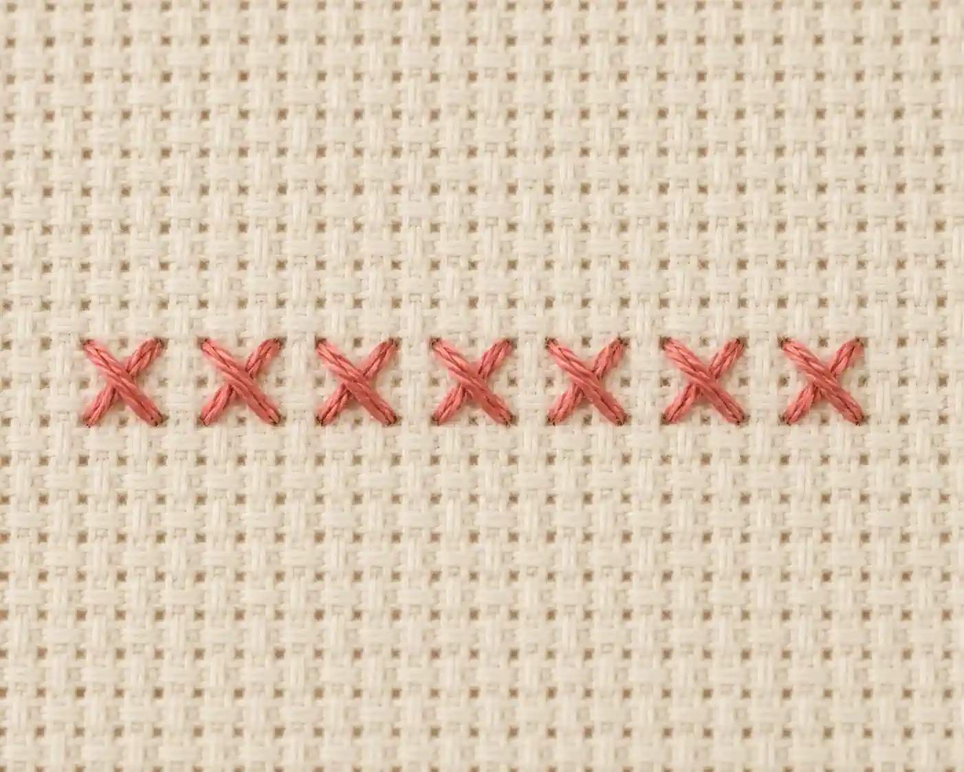 Cross Stitch finished swatch