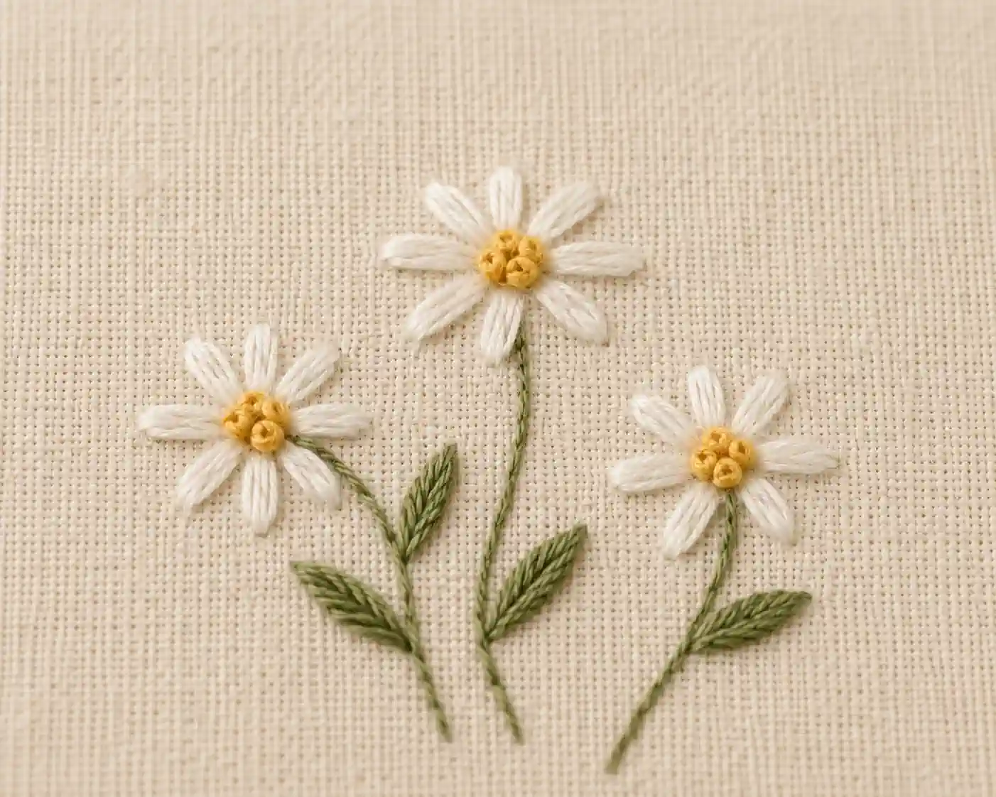 French Knot finished swatch