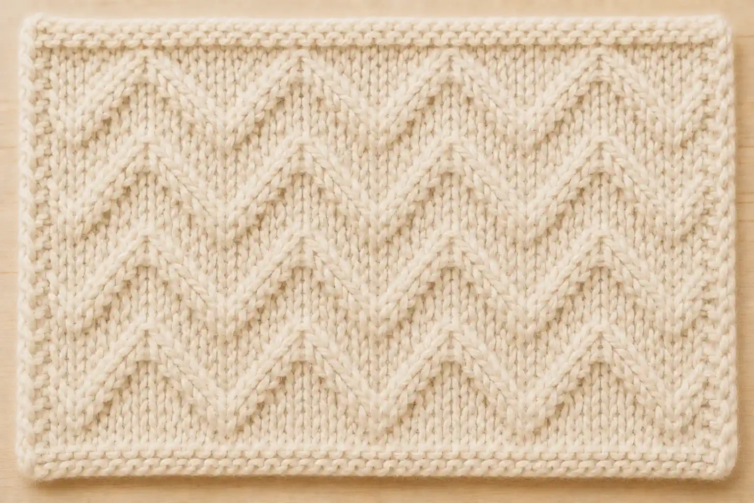 Chevron / Zigzag Stitch finished swatch