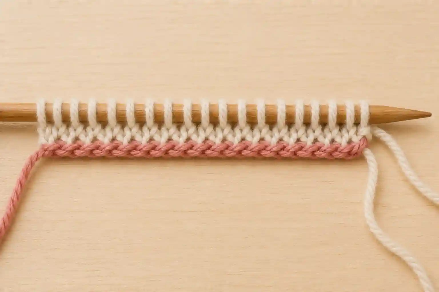 Provisional Cast-On finished swatch