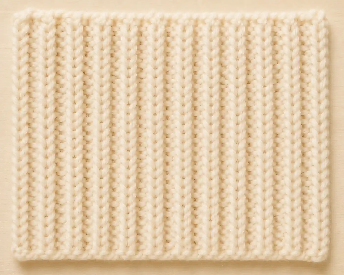 Rib Stitch (1x1, 2x2) finished swatch
