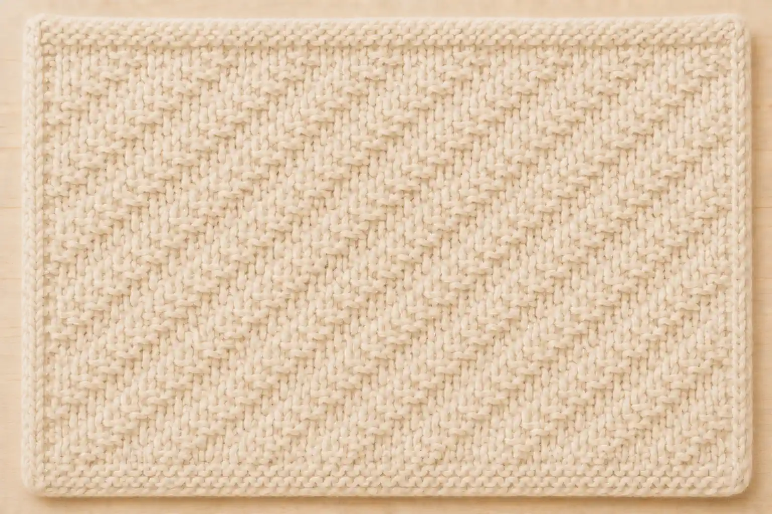 Slip Stitch Pattern finished swatch